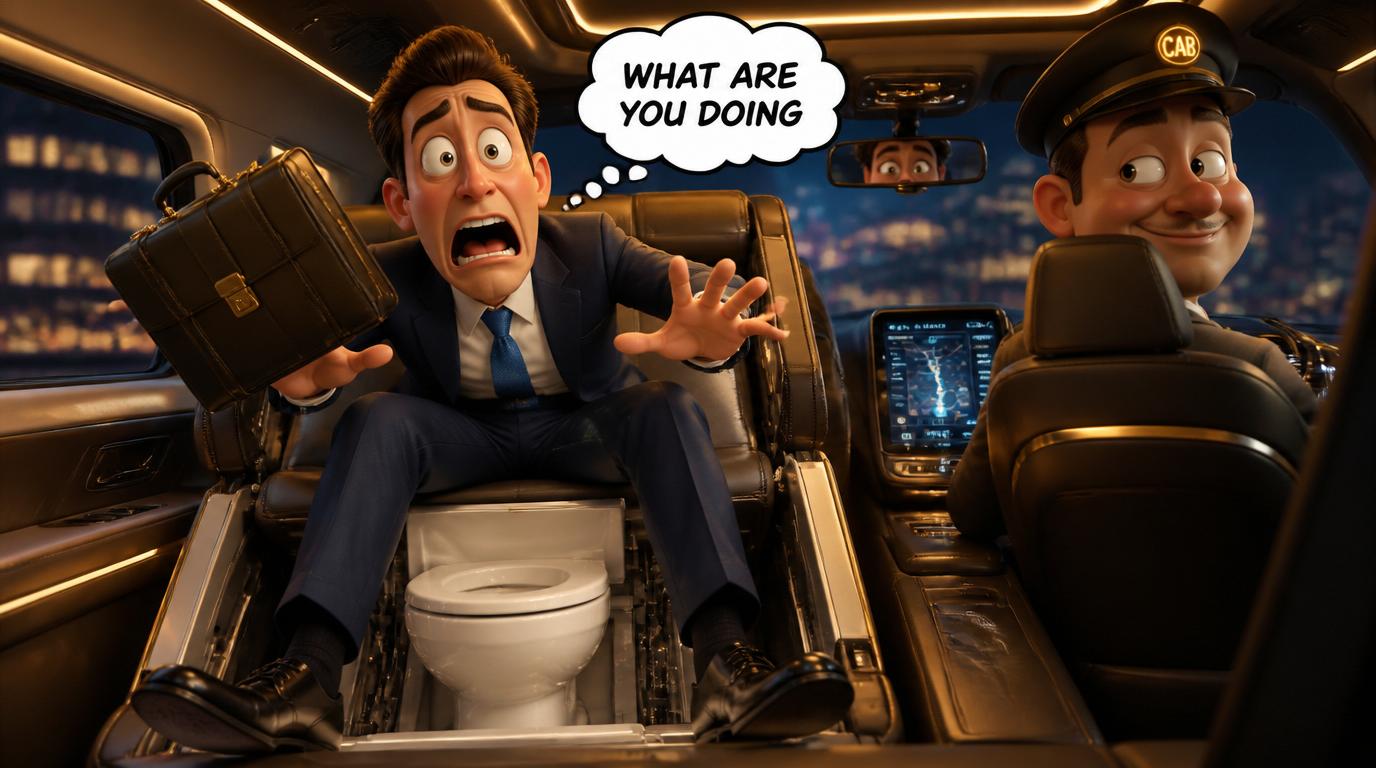 Chinese automaker Seres has patented a voice-activated toilet that slides out from under a passenger seat for long car trips.