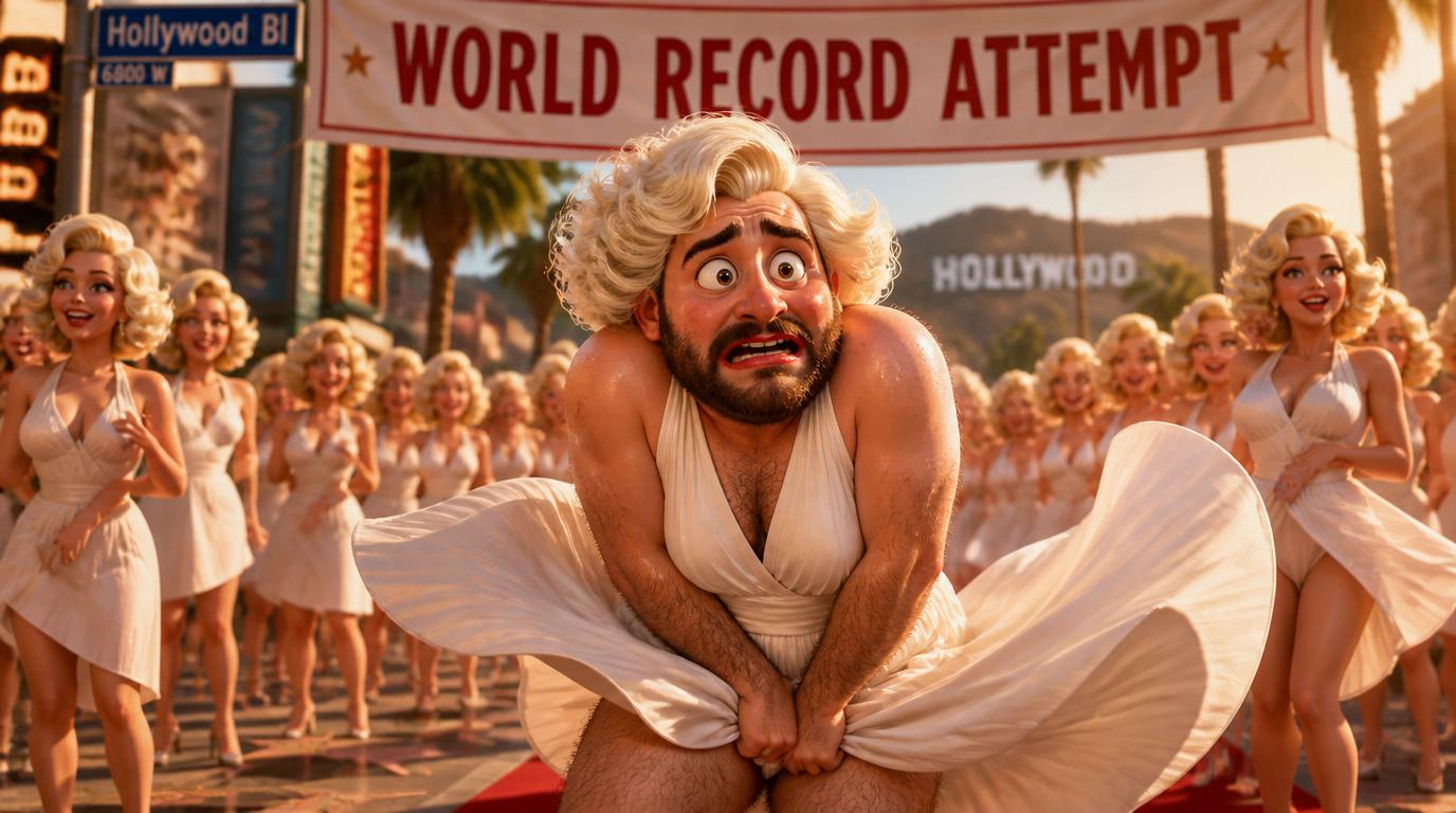 California gathered 500 Marilyn Monroe lookalikes to set a Guinness World Record on her 100th birthday