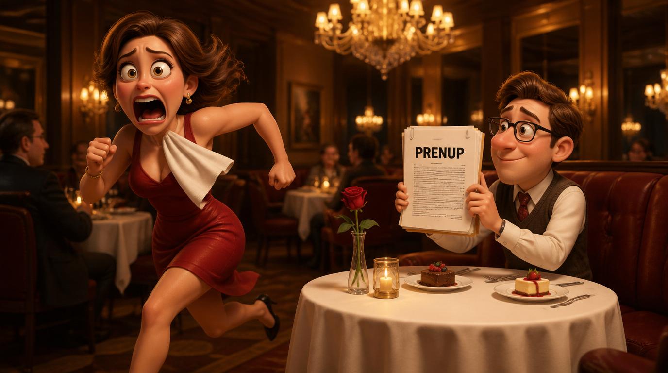 A divorce lawyer says couples should talk about prenups as early as the third date to see how a partner thinks about money and commitment.
