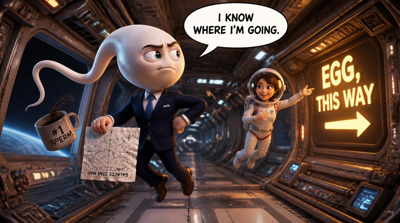 A new study found that sperm can't find their way in microgravity, raising concerns about reproduction in future space colonies