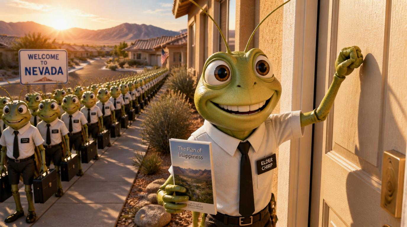 Millions of cannibalistic Mormon crickets are swarming Nevada, Oregon, and Idaho, threatening crops and making roads dangerously slick