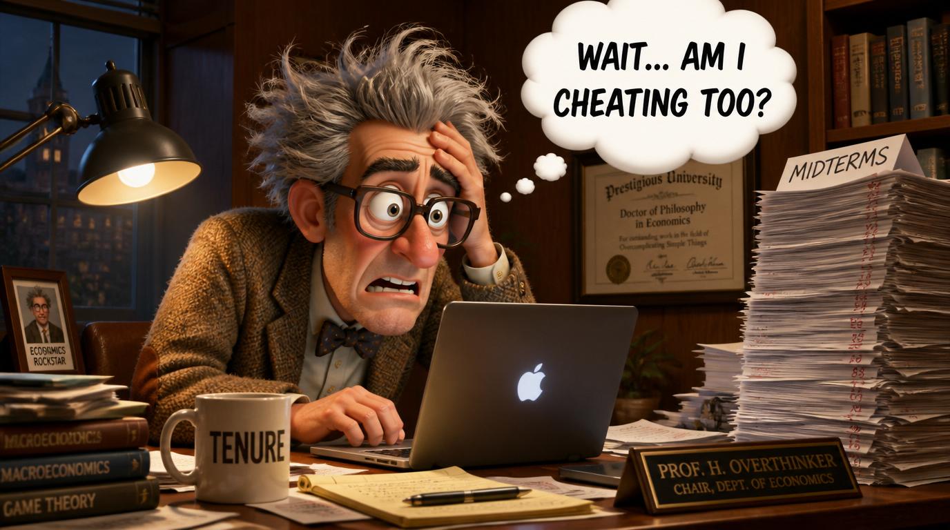 A Brown University economics professor believes that 40 of his 86 students may have used AI to cheat on a take home midterm exam.